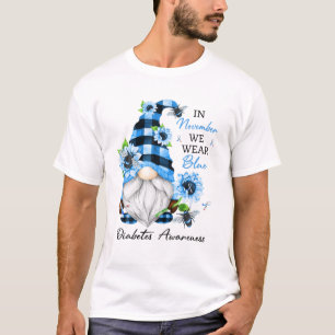 Diabetes Bewustheid In november Draag we Blauwe Gn T-shirt