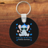 Diabetes Bewustheid In november Draag we Blauwe Ki Sleutelhanger (Voorkant)