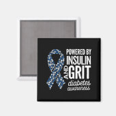 Diabetes Bewustzijn Design 22 Magneet (Voorkant / Achterkant)