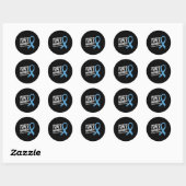 Diabetes Bewustzijn Design 30 Ronde Sticker (Vel)
