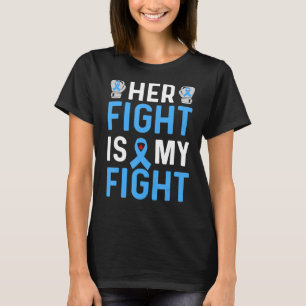 Diabetes Bewustzijn Haar strijd is mijn strijd teg T-shirt