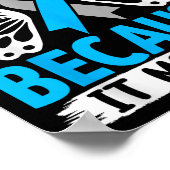 Diabetes Bewustzijn Omdat Het Z  Poster (Hoek)