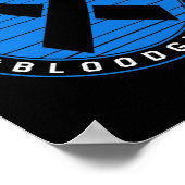 Diabetes Bewustzijn T1D Wat is uw nummer Bloed GL Poster (Hoek)