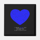 Diabetes Bewustzijn van het hart Magneet (Voorkant)