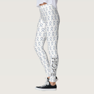 Diabetes Bewustzijnslint Kunst Aangepaste Leggings