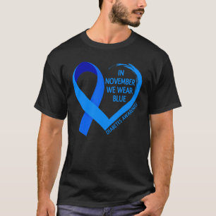 Diabetes Bewustzijnsmaand T1D T2D In November Drag T-shirt