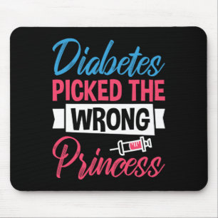 Diabetes bezocht de verkeerde prinses muismat