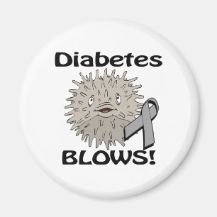 Diabetes Blaast Bewustzijnsontwerp Magneet