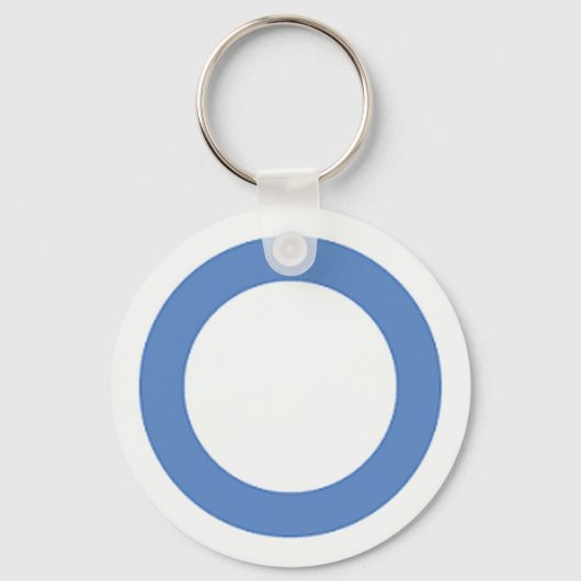 diabetes-blauw-cirkel sleutelhanger (Voorkant)