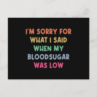 Diabetes Blood Sugar Joke Briefkaart