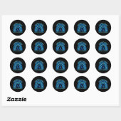 Diabetes Blue Support Squad Diabetes Awareness Ronde Sticker (Vel)