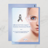 Diabetes Briefkaart (Voorkant / Achterkant)