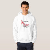 Diabetes BUTTERFLY 3 Hoodie (Voorkant volledig)
