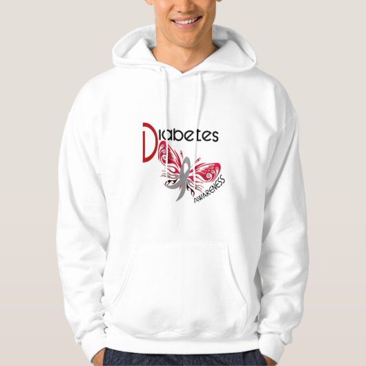 Diabetes BUTTERFLY 3 Hoodie (Voorkant)