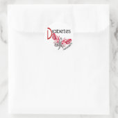 Diabetes BUTTERFLY 3 Ronde Sticker (Tas)
