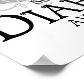 Diabetes Butterfly Poster (Hoek)