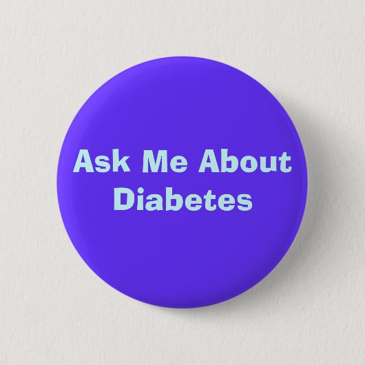 "DIABETES"-Buttonnen Ronde Button 5,7 Cm (Voorkant)
