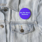 "DIABETES"-Buttonnen Ronde Button 5,7 Cm (In situ)