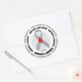 Diabetes Circle Ronde Sticker (Envelop)