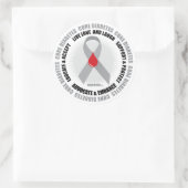 Diabetes Circle Ronde Sticker (Tas)