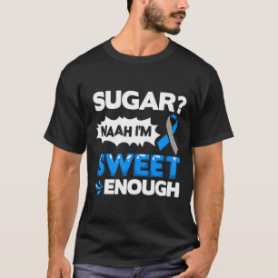 Diabetes citeert Diabetes Fighter Diabetes Awarene T-shirt