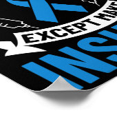 Diabetes citeert Diabetes Fighter T1D Diabetes Awa Poster (Hoek)