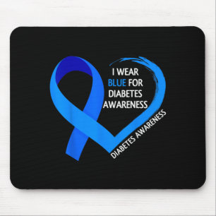 Diabetes Dag 2022 T1d T2d Draag Blauw Voor Diabete Muismat