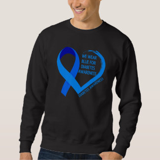 Diabetes Dag T1D T2D We Draag blauw voor diabetes  Trui