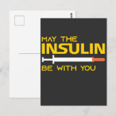 Diabetes: de insuline kan bij u zijn briefkaart (Voorkant / Achterkant)