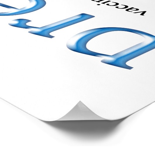 Diabetes die blauw voorkomen poster (Hoek)