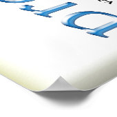 Diabetes die blauw voorkomen poster (Hoek)