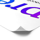 Diabetes die regenboog voorkomen poster (Hoek)