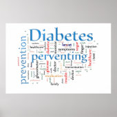 Diabetes die voorkomen poster (Voorkant)