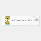 Diabetes Dog Bumpersticker (Voorkant)
