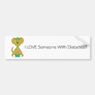 Diabetes Dog Bumpersticker