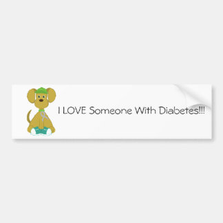 Diabetes Dog Bumpersticker