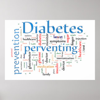 Diabetes en voorkoming poster