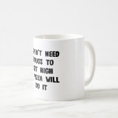 Diabetes Funny Gezegde Koffiemok (Voorkant rechts)