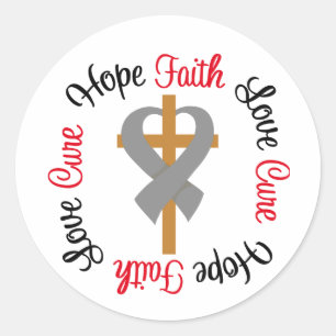 Diabetes Geloof Hoop Liefde Kruis Ronde Sticker