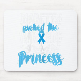 Diabetes heeft de verkeerde prinses Diabetes Aware Muismat