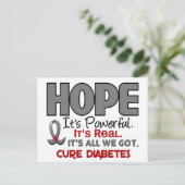 Diabetes HOPE 1 Briefkaart (Staand voorkant)