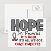 Diabetes HOPE 1 Briefkaart (Voorkant / Achterkant)