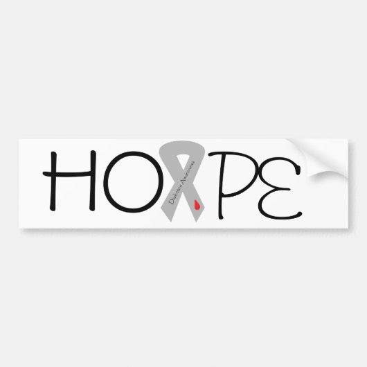 Diabetes Hope Bumpersticker (Voorkant)