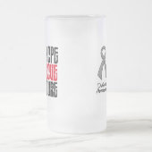 Diabetes Hope Love Cure Ribbon Matglas Bierpul (Center)