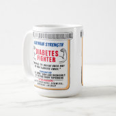 Diabetes Inspirerend Gift Coffee Mok (Voorkant links)