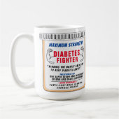 Diabetes Inspirerend Gift Coffee Mok (Links)