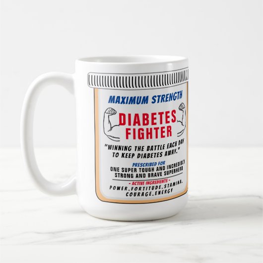 Diabetes Inspirerend Gift Coffee Mok (Links)