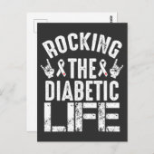 Diabetes Insuline T1D Type 1 Bloedsuiker Briefkaart (Voorkant / Achterkant)