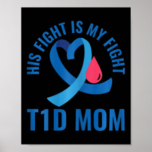 Diabetes is zich bewust van zijn strijd tegen mijn poster