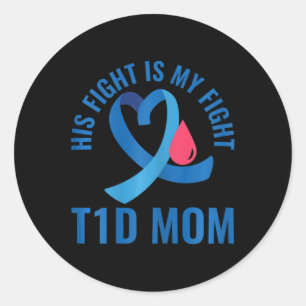 Diabetes is zich bewust van zijn strijd tegen mijn ronde sticker